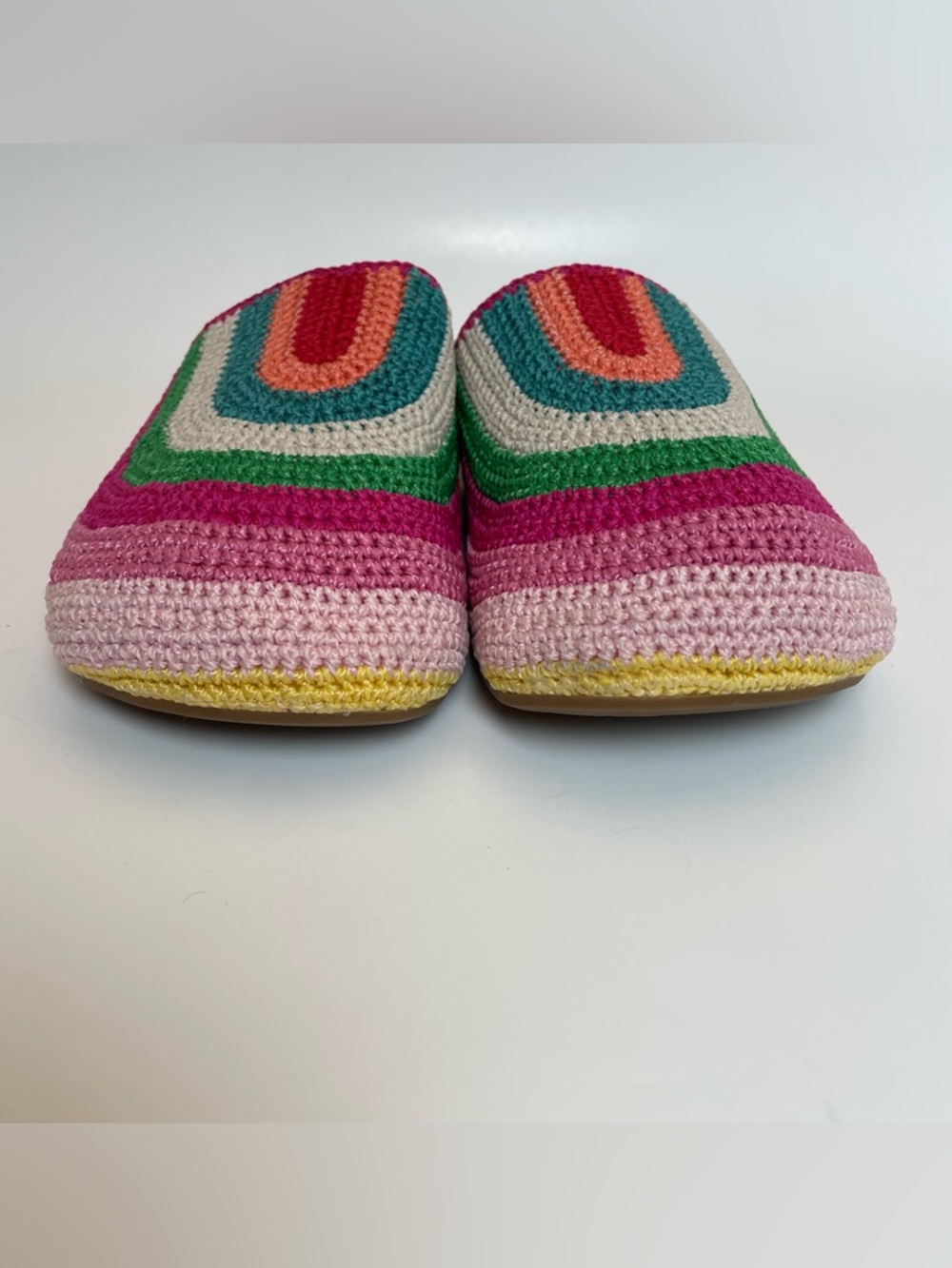 The Sak Multicolor Crochet Mule / Clog – Pink, Green & Cream – Size 8 🌸✨ - Picture 9 of 15